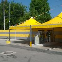 Gazebo certificato 300x300 color GIALLO
