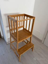 Torre montessoriana in legno