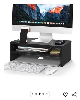 Supporto per Monitor in Legno da Scrivania