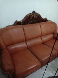 Salotto in vera pelle 