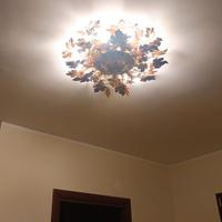 lampadario Banci foglia d'oro 