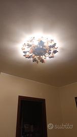 lampadario Banci foglia d'oro 