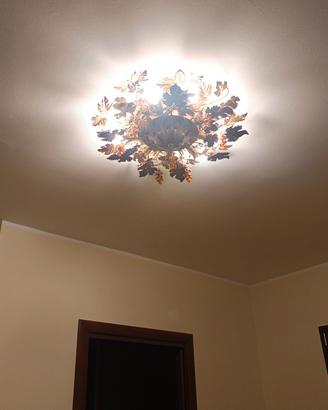 lampadario Banci foglia d'oro 