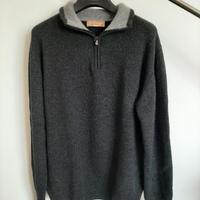 Maglione uomo cashmere Forte dei Marmi grigio