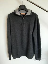 Maglione uomo cashmere Forte dei Marmi grigio