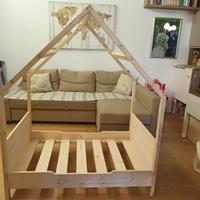 Letto Montessori da 120*60 a 190*80 cm naturale