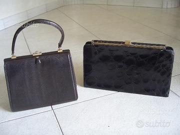 Borse in rettile e cocco anni '50