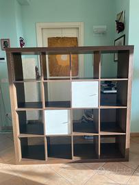 Libreria Expedit (Kallax) 4x4 effetto noce
