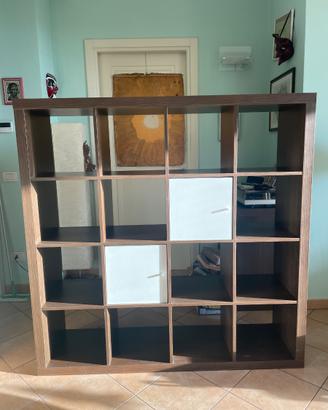 Libreria Expedit (Kallax) 4x4 effetto noce