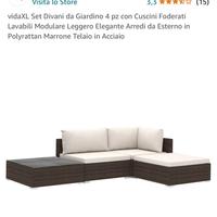 Set divani 4 pz da giardino