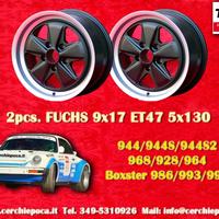 2 pz. cerchi Porsche Fuchs 9x17 ET47 944 1987- 944