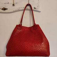 Borsa Rossa Struzzo