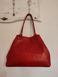 Borsa Rossa Struzzo