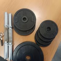 set pesi con manubri