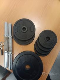 set pesi con manubri