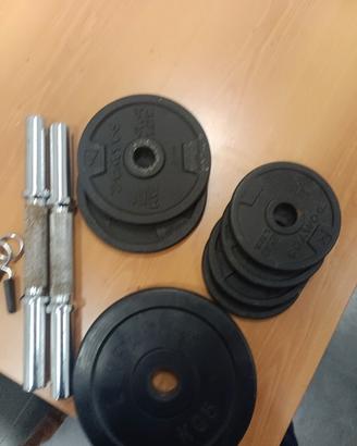 set pesi con manubri