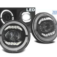 FARI PER JEEP WRANGLER 96-18 ANGEL EYES FULL LED N