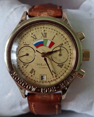 Orologio Russo Poljot Chronograph Moscow-Rome 1992