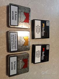 scatole latta vuote Marlboro 