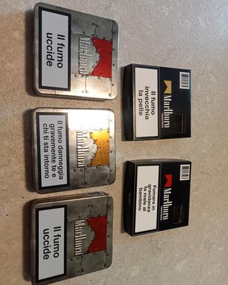 scatole latta vuote Marlboro 