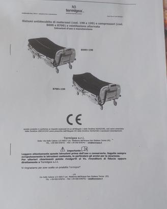 materasso antidecubito con compressore 