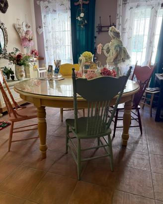 Tavolo Rotondo Shabby mai usato