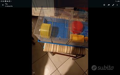 Gabbia in acciaio per criceti