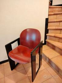 N.4 SEDIE TOBIA SCARPA B&B in legno e pelle