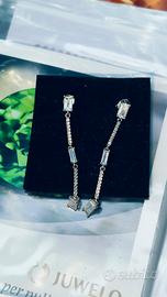 Orecchini in Argento sterling con Topazio bianco 