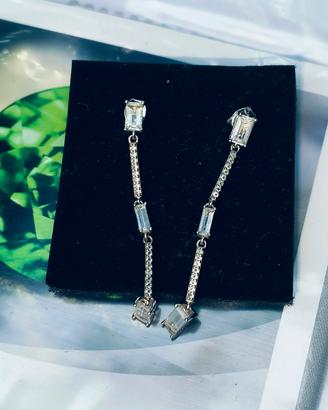 Orecchini in Argento sterling con Topazio bianco 