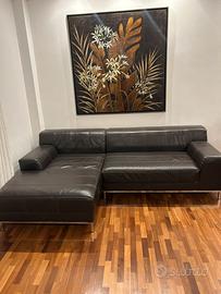 DIVANO IN PELLE MISTO IKEA