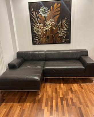 DIVANO IN PELLE MISTO IKEA