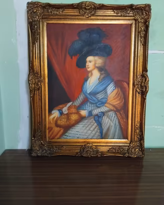 quadro con dama
