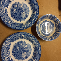 Piatti ceramica blu
