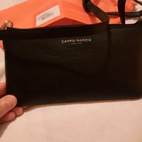 borsetta/portafoglio nera Campo Marzio,Pelle.Nuovo