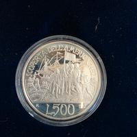 Italia 500 Lire 1992 Scoperta dell’America argento