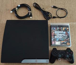 PS3 Slim 320GB CECH-2504B + DualShock 3 + GTA V