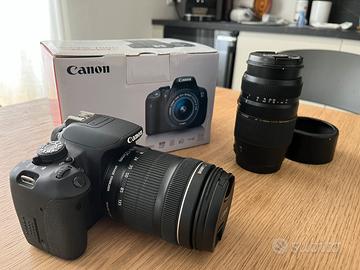 Canon EOS 700D obiettivi Canon18-55 Tamron 70-300