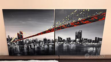 Quadri Manhattan New York con certificato