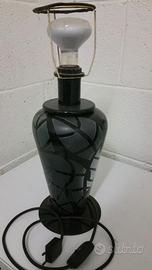 Lampada da Tavolo in Vetro Colorato nero