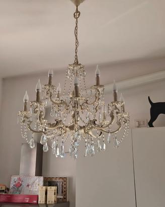 Esclusivo lampadario in cristallo originale 12 luc