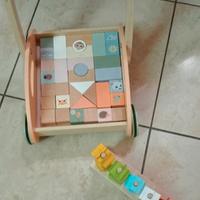 carrello primi passi in legno 