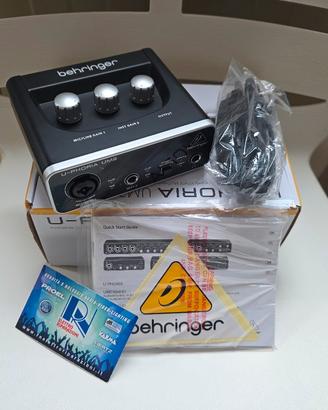 scheda audio usb behringer uphoria um2 