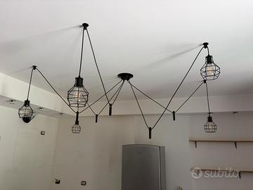 Lampadario a sospensione , nero