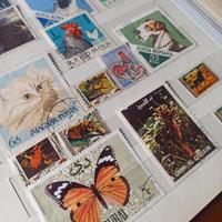 20 Francobolli vintage tema animali