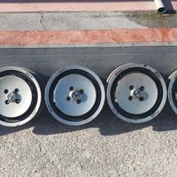 5 cerchi lega orginali alfetta quadrifoglio oro