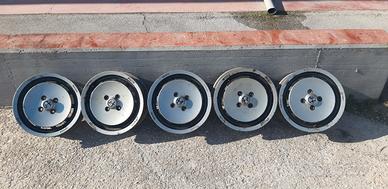 5 cerchi lega orginali alfetta quadrifoglio oro