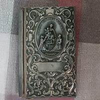 Libretto antico di Preghiere in argento sbalzato