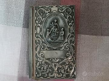 Libretto antico di Preghiere in argento sbalzato