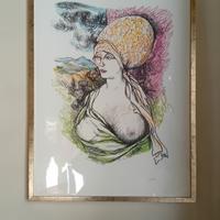 Litografie Guttuso Colloquio con i maestri